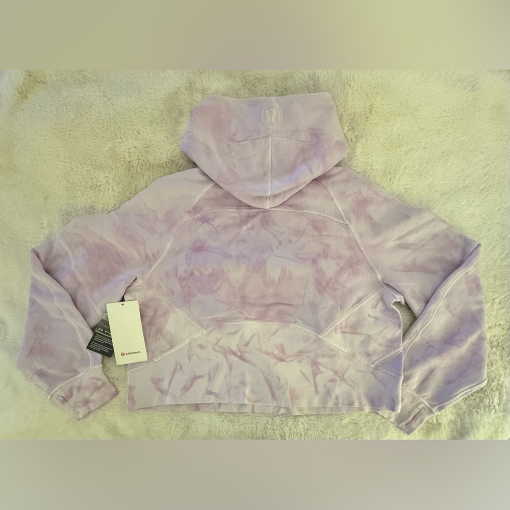 NWT Lululemon Oversized Half Zip Hoodie *Dye MDVI violet dye. Rare M/L sold out